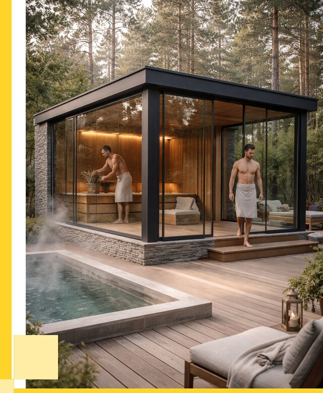 Стеклянные бани и двери в Новомосковске от 464625 р. | ЭриданНвм