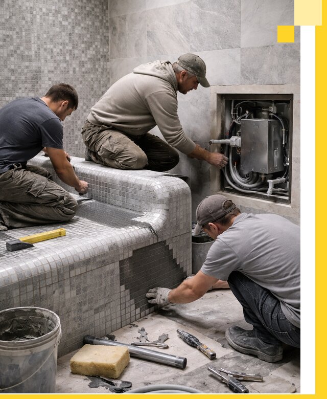 Проекты хамамов под ключ в Новомосковске и дизайн и строительство