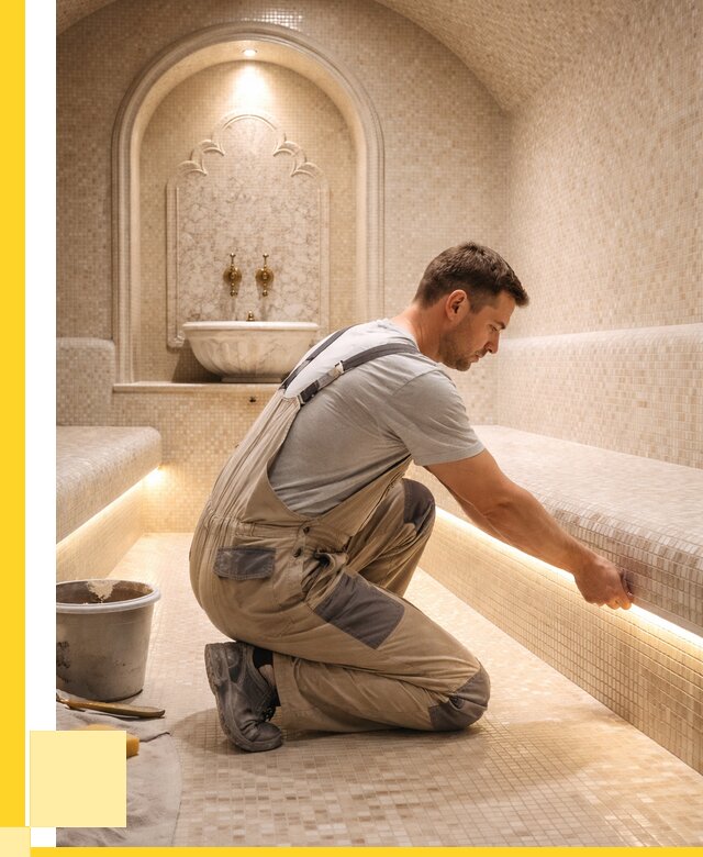 Отделка хамамов под ключ в Новомосковске от 5679 р. | ЭриданНвм