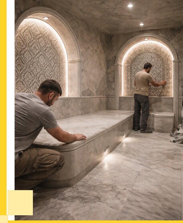 Турецкие бани под ключ в Новомосковске от 258125 р. | ЭриданНвм