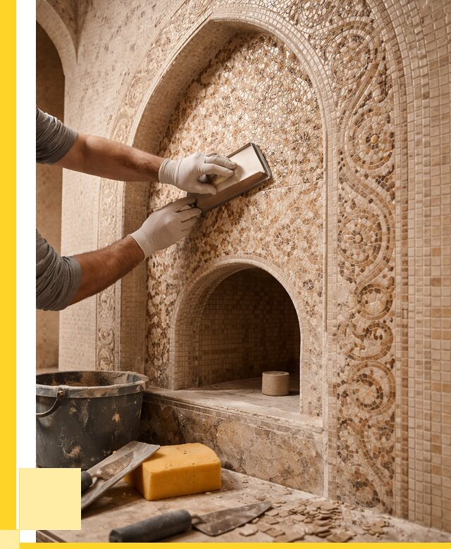 Мозаика для хамама в Новомосковске под ключ от 5163 р. | ЭриданНвм