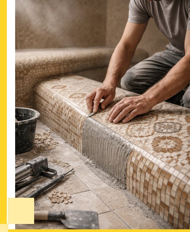 Плитка для хамама под ключ в Новомосковске от 3614 р. | ЭриданНвм