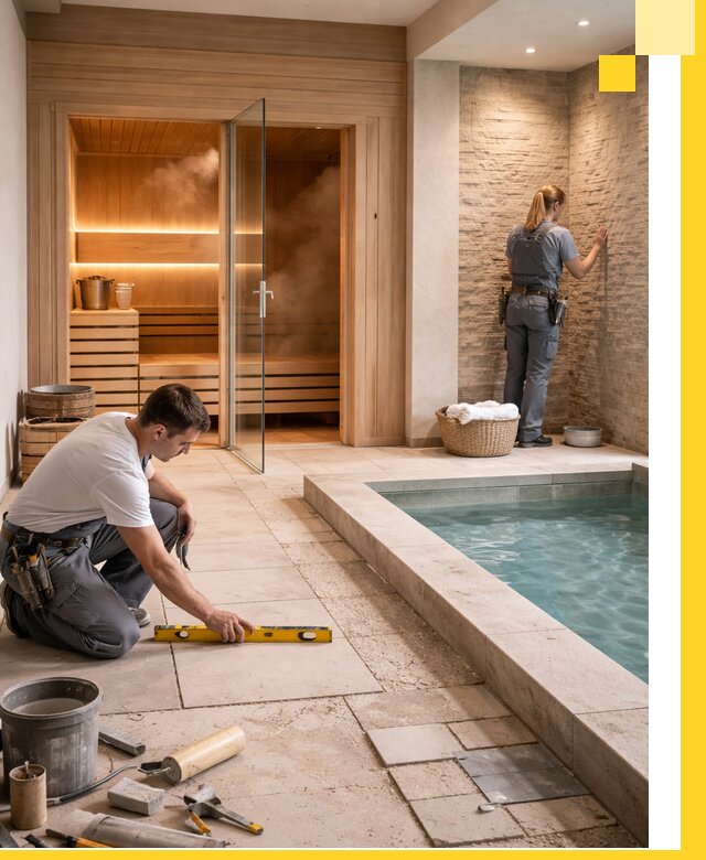 Комплексный дизайн и отделка интерьеров SPA под ключ в Новомосковске